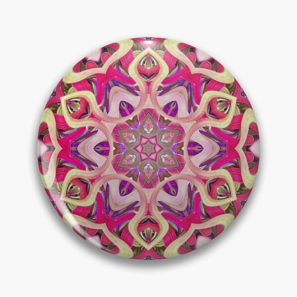 Item preview, Boho Vibes Abstract Kaleidoscope Maximalism Hippie Style Eclectic Mix of Lilac Pink Cream 10 of 16 designed and sold by Beachy.