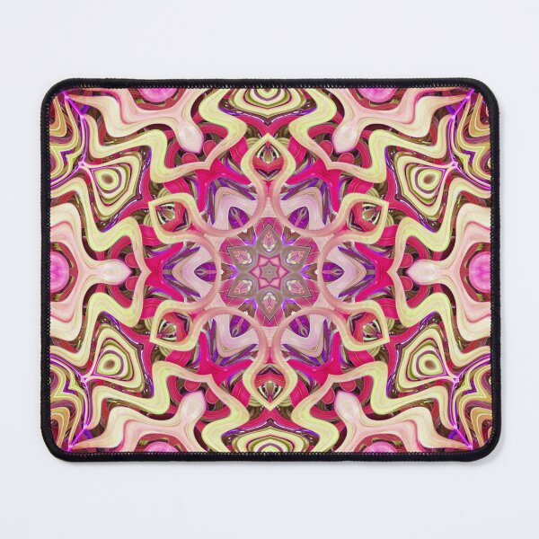 Item preview, Boho Vibes Abstract Kaleidoscope Maximalism Hippie Style Eclectic Mix of Lilac Pink Cream 10 of 16 designed and sold by Beachy.