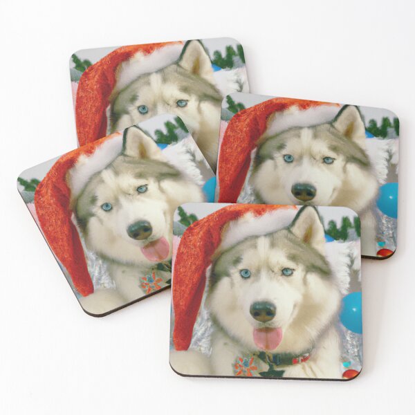 Item preview, Happy Christmas Husky  designed and sold by fatbanana.