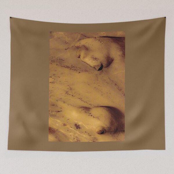 Item preview, Gnomes or trolls on golden yellow cave wall. designed and sold by kall3bu.
