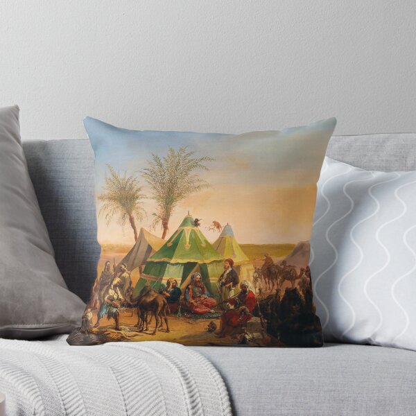 Item preview, A Bedouin Encampment | Josef Heicke | 1846 Arab History Art designed and sold by CJET.