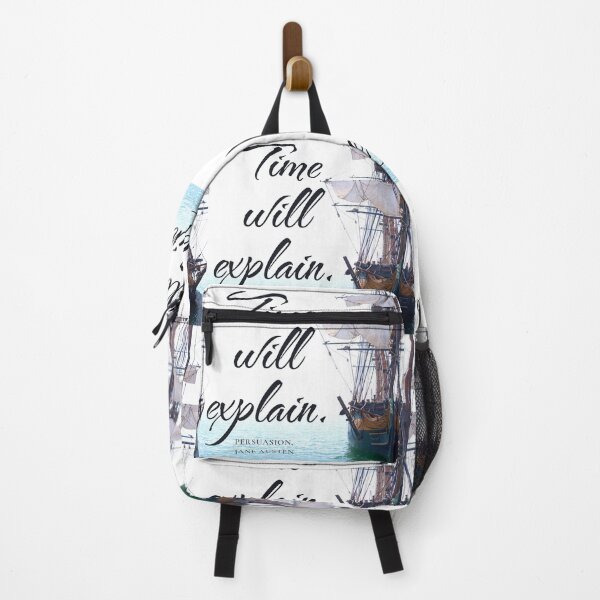 Item preview, Time will explain | Jane Austen Quote designed and sold by CastlesClassics.