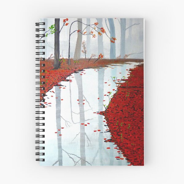 Item preview, Serenity Misty Forest Acrylic Painting designed and sold by BrianSloanPaint.