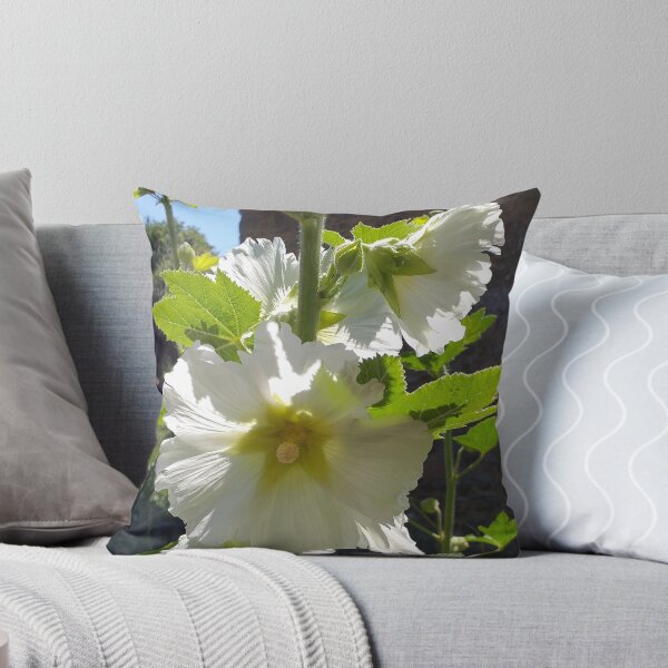 Item preview, White Hollyhocks designed and sold by Floral-Art.
