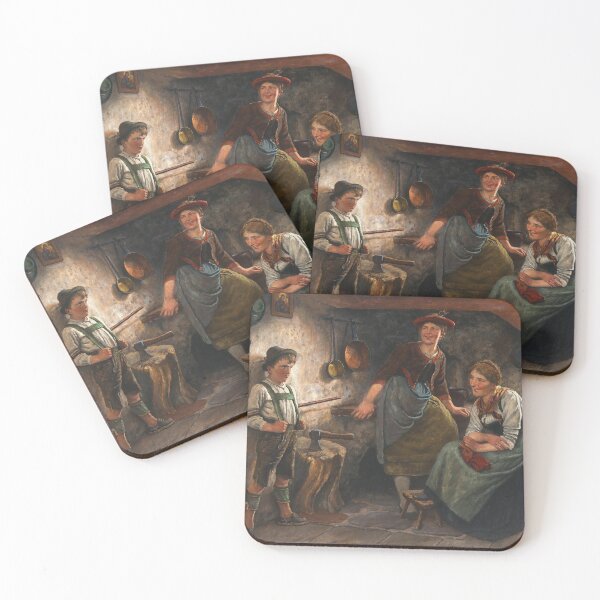 Item preview, A Farmhouse Parlour | Maximilian Wachsmuth | 1910 Wholesome Family Art designed and sold by CJET.