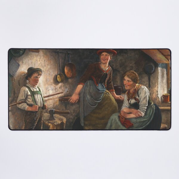 Item preview, A Farmhouse Parlour | Maximilian Wachsmuth | 1910 Wholesome Family Art designed and sold by CJET.