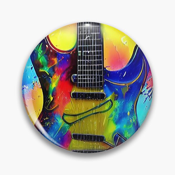 Item preview, Electric Guitar Contemporary Modern Artwork designed and sold by davidelder.