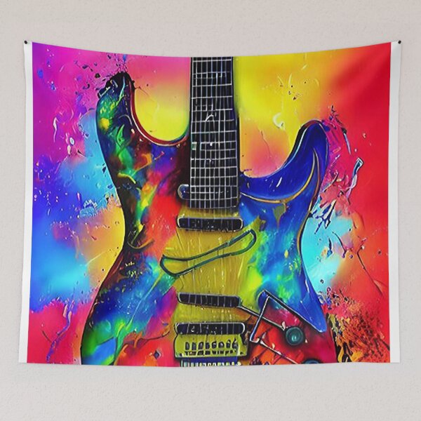 Item preview, Electric Guitar Contemporary Modern Artwork designed and sold by davidelder.