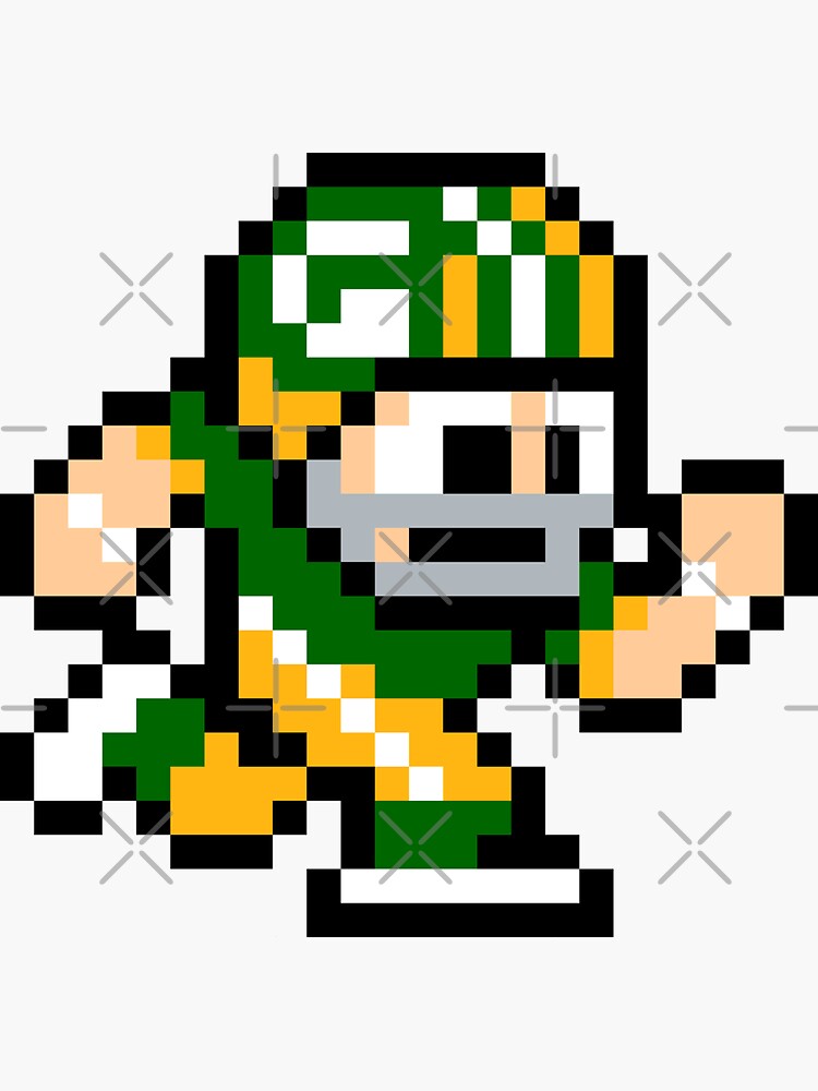 Green Bay Packers (Tecmo Super Bowl Football Player) Sticker for Sale by  TheArmorsmith