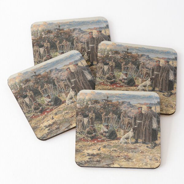 Item preview, A Scene from the Balkan War | Jaroslav Julius Vesin | 1914 Historic Art designed and sold by CJET.