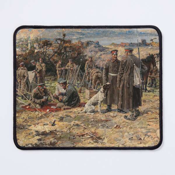 Item preview, A Scene from the Balkan War | Jaroslav Julius Vesin | 1914 Historic Art designed and sold by CJET.