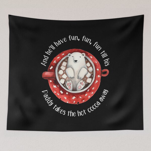 Item preview, Polar Bear Floating in Cup of Hot Cocoa Design designed and sold by jamie Omahen.