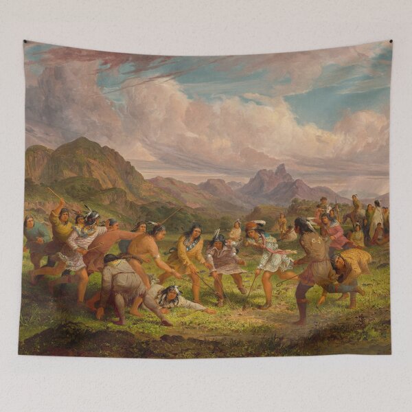 Item preview, Ball Playing Among the Sioux Indians | Seth Eastman | 1851 Native American History Art designed and sold by CJET.