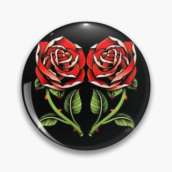 Item preview, Traditional Red Rose Tattoo designed and sold by Cesar Caligula.