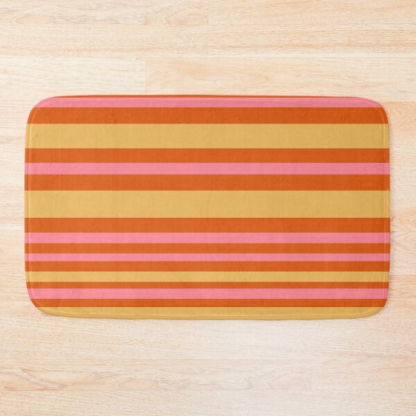 Item preview, Variable Stripe Retro Modern Pattern Pink Orange Yellow designed and sold by kierkegaard.