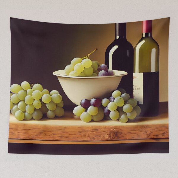 Item preview, Grapes And Wine Bottles designed and sold by john-ess.