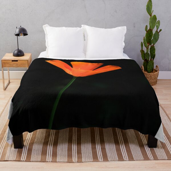 Item preview, Orange flower on black background designed and sold by olena2552.