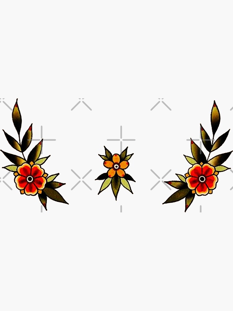 3x Rose mandala linework tattoo design digital download – TattooDesignStock