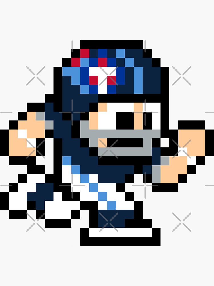 Tennessee Titans 8 bit Tecmo Bowl Logo Vinyl Decal Sticker 10