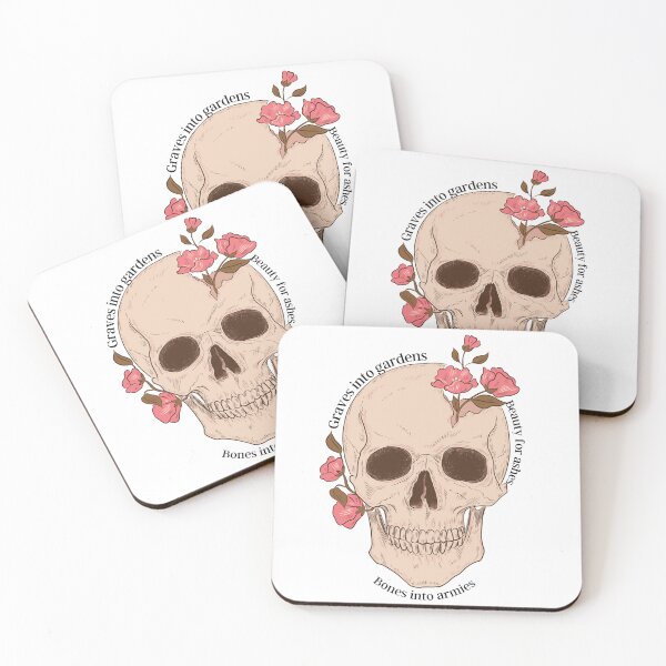 Item preview, Graves into Gardens skull and flowers designed and sold by P3113creates.