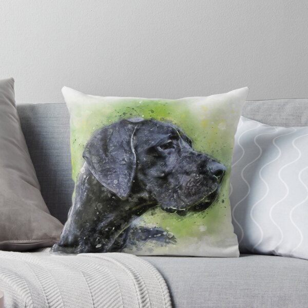 Item preview, Great Dane watercolor designed and sold by PetsArt.