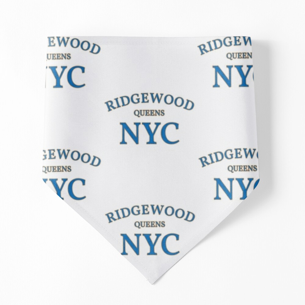 Ridgewood Neighborhood Queens New York NYC  Pet Bandana for Sale by  jtrenshaw