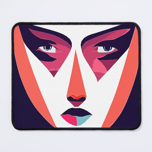 Item preview, Woman face portrait in abstract weird style designed and sold by mrlongfield.