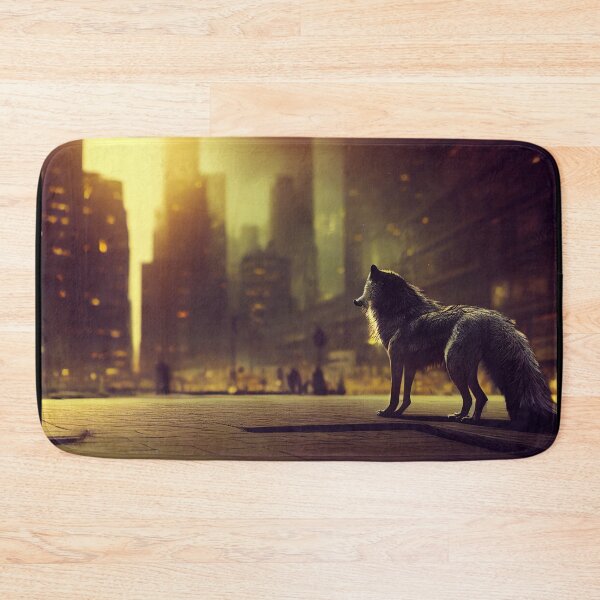 Item preview, A lone wolf in the city. designed and sold by Maniock.