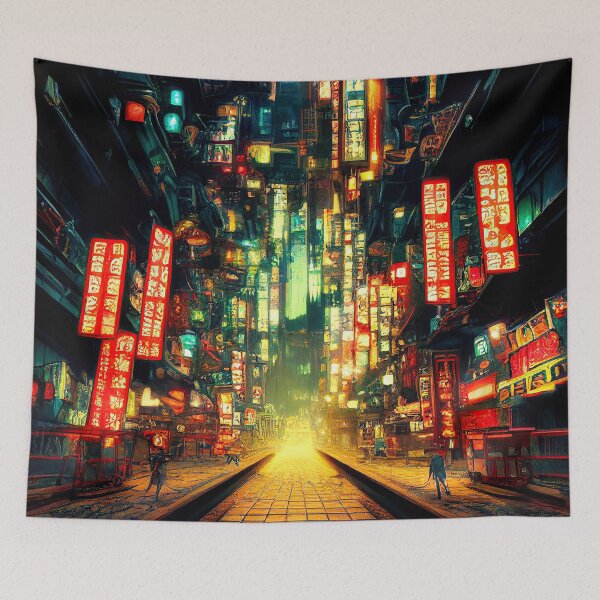 Item preview, Cyberpunk city designed and sold by CEVmemories.