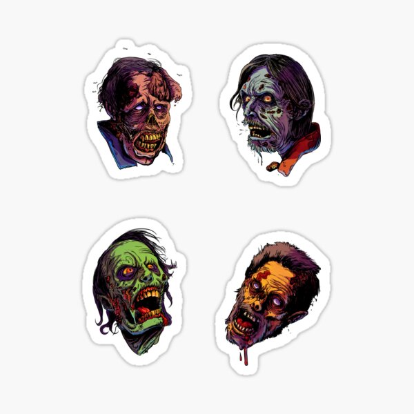 Zombies sticker set Sticker