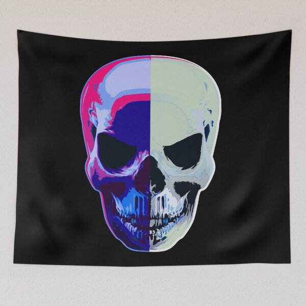 Item preview, Skull Vintage colourful Skeleton Bones Illustration Artwork	 designed and sold by Motorenkammer.
