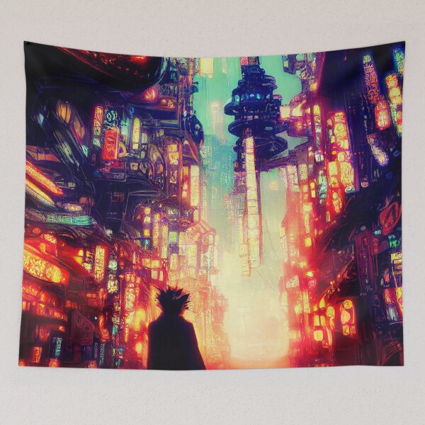 Item preview, Cyberpunk city designed and sold by CEVmemories.