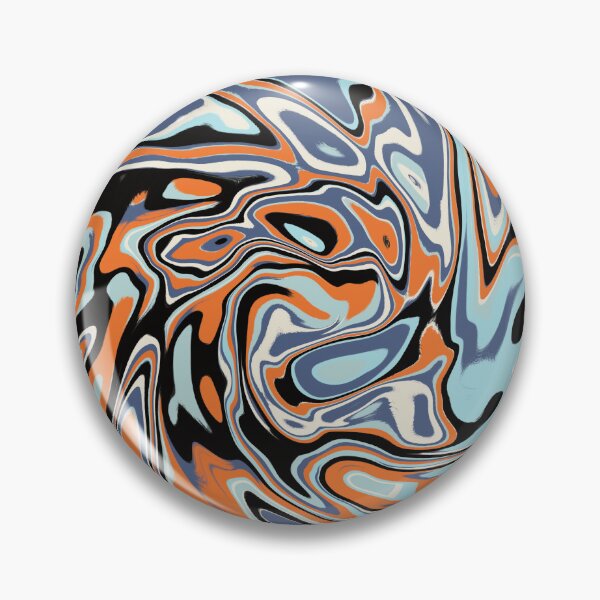 Item preview, Icy Pumpkin Abstract Liquid Pattern designed and sold by CorvusNyx.