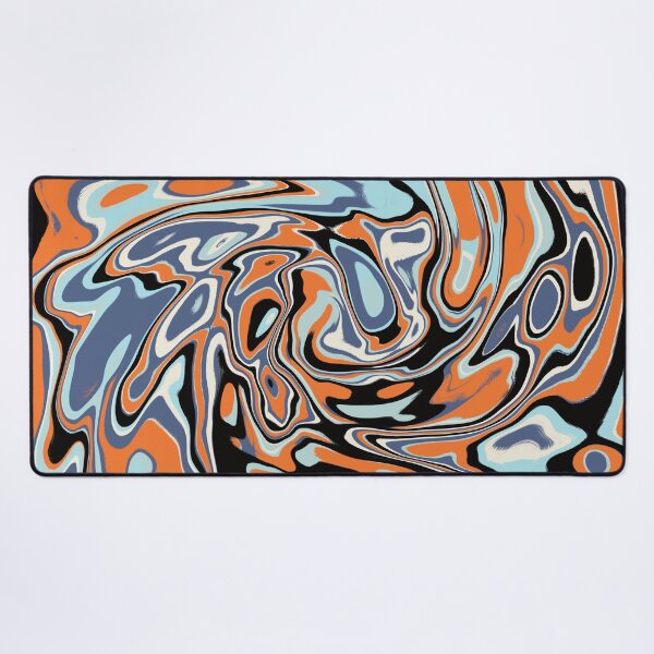 Item preview, Icy Pumpkin Abstract Liquid Pattern designed and sold by CorvusNyx.