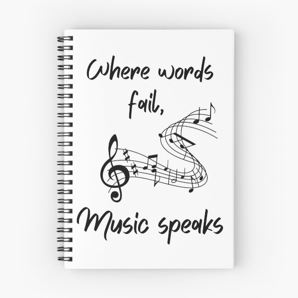 Artikelvorschau, Wo Worte fehlen spricht Musik entworfen und verkauft von Inspirely.