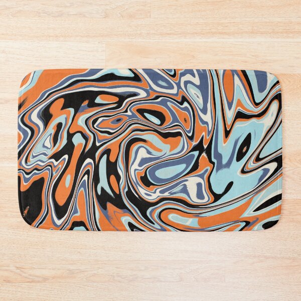 Item preview, Icy Pumpkin Abstract Liquid Pattern designed and sold by CorvusNyx.
