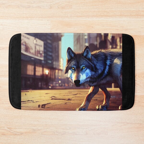 Item preview, A lone wolf in the city. designed and sold by Maniock.