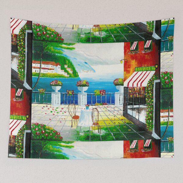 Item preview, Cafe in Taormina, Sicily, italy designed and sold by BrianSloanPaint.