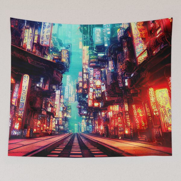 Item preview, Cyberpunk city designed and sold by CEVmemories.