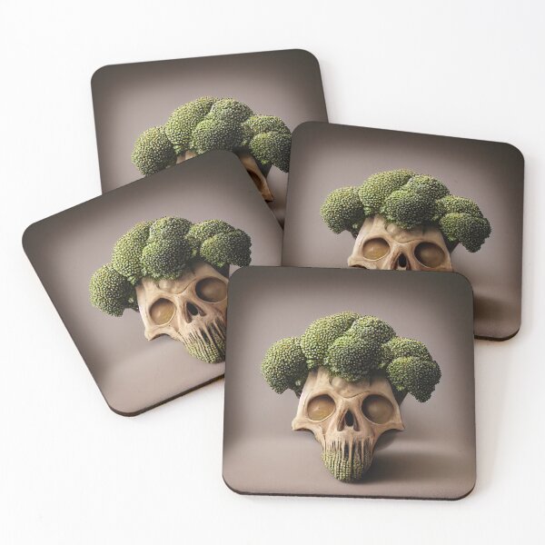 Item preview, Broccoli Vegan Skull Head designed and sold by ladarkepoque.