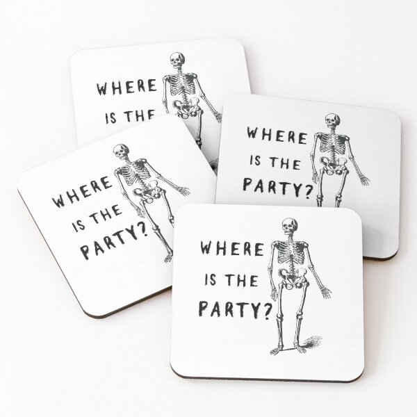 Item preview, Where's the party - skeleton designed and sold by VitoTDesign.