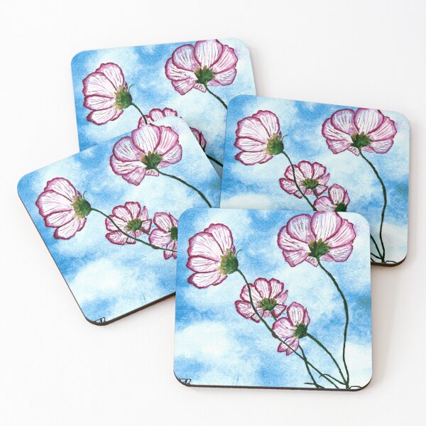 Item preview, Flowers Against a Cloudy Sky designed and sold by storiedthreads.