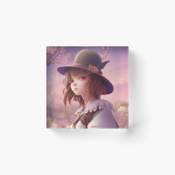 Item preview, Niña con sombrero de chocolate  designed and sold by Dicoart.