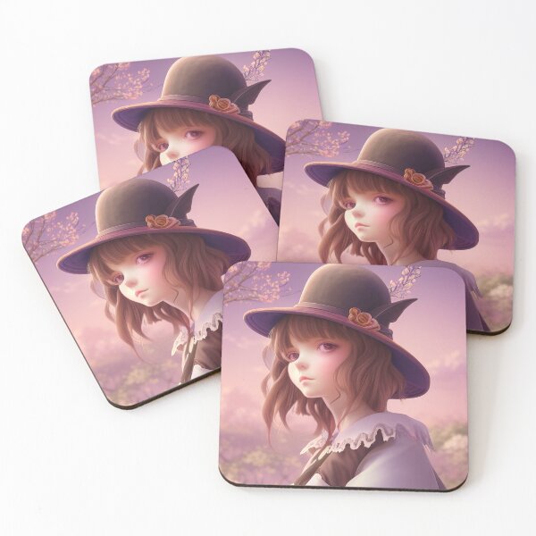 Item preview, Niña con sombrero de chocolate  designed and sold by Dicoart.