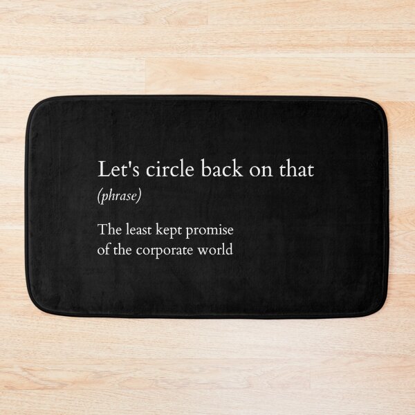 Item preview, Let's circle back on that designed and sold by ArtsySue.