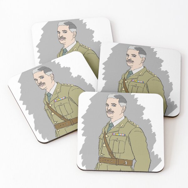 Item preview, THE CAPTAIN from BBC’s Ghosts illustration  designed and sold by longlivcurio.