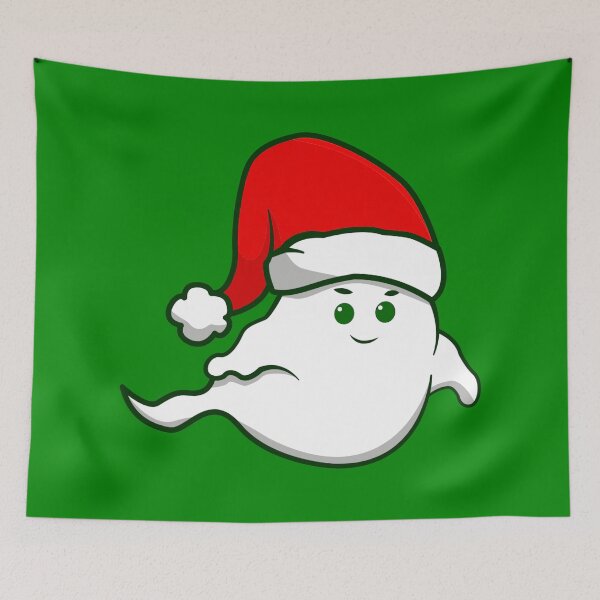 Item preview, ugly christmas ghost spooky creepy green designed and sold by Gossip Rag.
