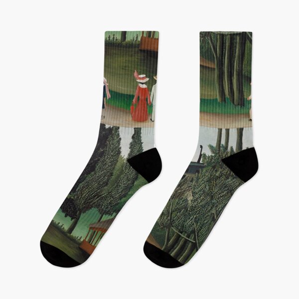 Item preview, View of Montsouris Park, the Kiosk (Vue du Parc Montsouris, Le Kiosque) (ca. 1908–1910) ) by Henri Rousseau. Original from Barnes Foundation. Digitally enhanced by rawpixel. designed and sold by Design Repo.