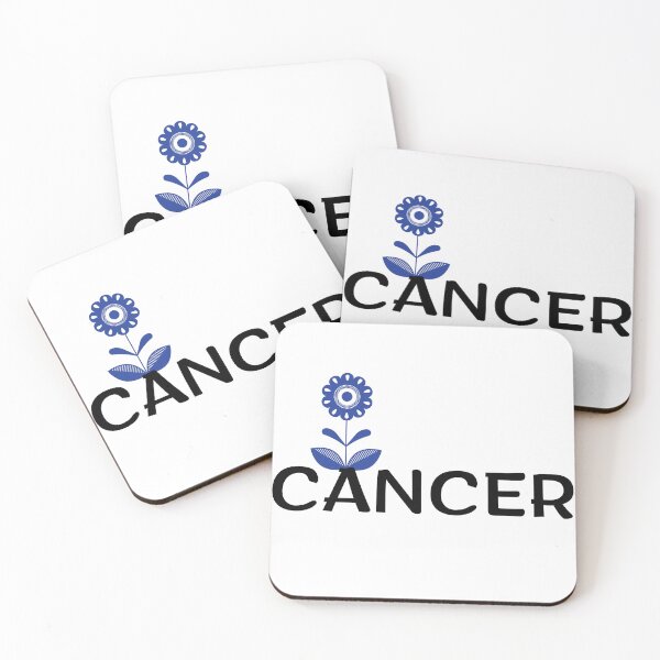Item preview, Cancer Zodiac Sign Folk Art Flower designed and sold by Hellofriendco.