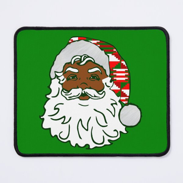 Item preview, christmas black santa claus kwanzaa kente designed and sold by Gossip Rag.